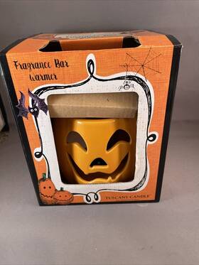 Empire Candle Llc 644124538744 Tuscany Fragrance Bar Warmer Jack-o-lantern Halloween Pumpkin