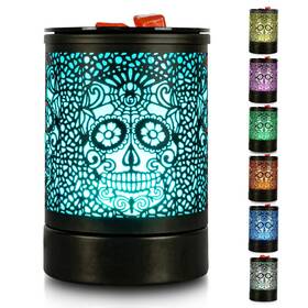 Hdr8114 Enaroma Skull Black Electric Fragrance Wax Melts Warmer Oil Melter Scented Tart Burner F