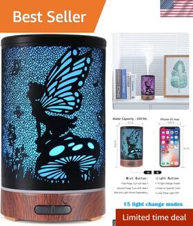 Essential Oil Diffuser 195347000216 Whisper Quiet - 6 Hours Of Aromatic Relaxation And Ambiance