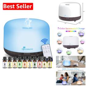 Essential Oil Diffuser 631384472451 Elegant 500ml Mist Humidifier And Color-changing Lights