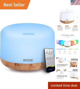 Essential Oil Diffuser 650327851726 Remote-controlled 500ml With 10 Hour Runtime And Auto-off