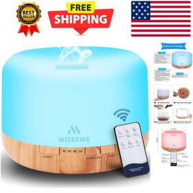Essential Oil Diffuser 663992506020 Ultra-quiet 500ml - 10 Hour Runtime With Safety Shut Off
