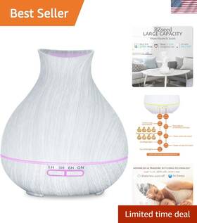 Essential Oil Diffuser 732240231387 Elegant 550ml Aromatherapy With 7 Light Colors - Auto Shut-off