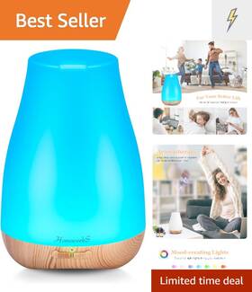 Essential Oil Diffuser 768477310175 Elegant Aromatherapy With Color Changing Lights Moisture And Serenity