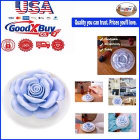 Essential Oil Diffuser 774829616048 Passive Ceramic Flower Blue Rose Small Room Aromatherapy Decor - Non
