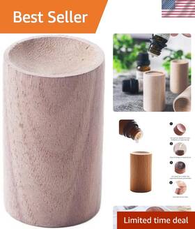 Essential Oil Diffuser 792483574481 Round Battery-powered - Black Walnut Design For Any Space