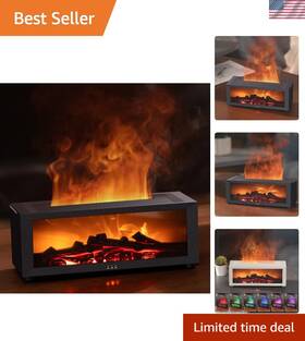 Essential Oil Diffuser 794796868035 Aromatherapy Flame With 7 Led Colors - 150ml Remote Control