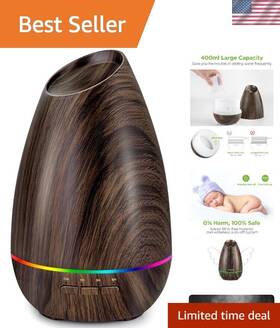 Essential Oil Diffuser 810015620595 400ml Cool Mist Aromatherapy Humidifier Auto-off Timer