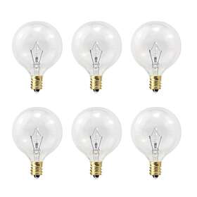 G16.5 Etwincoo 791809716444 Wax Warmer Light Bulbs G50 25 Watt For Full Size Scentsy Warmers Glob