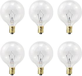 Etc-g50-6 Etwincoo Wax Warmer Light Bulbs G50 25 Watt For Full Size Scentsy Warmers G16.5 Globe E