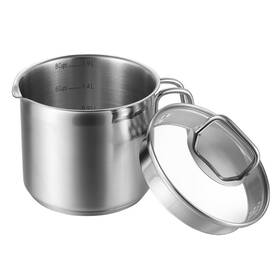 Evst-030 Everbbking Stainless Steel Saucepan With Glass Lid Boiling Pot