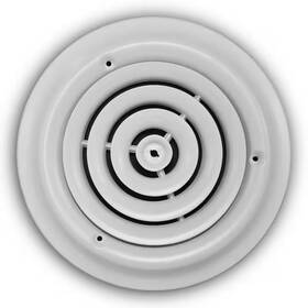Everbilt 445041591507 6 Inch Steel Round Diffuser In White