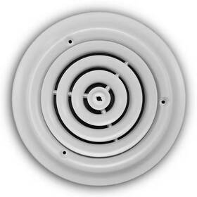 Everbilt 744110776713 8 Inch Steel Round Diffuser In White