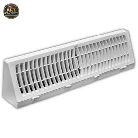 Everbilt 803492151218 18 Inch 3-way Plastic Baseboard Diffuser Supply - White
