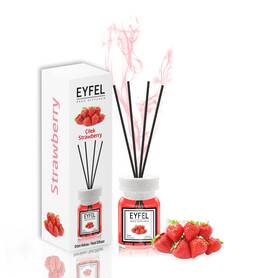 Rak-1012 Eyfel Eau De Parfum Strawberry Reed Diffuser Set 4.05 Fl Oz Oil Sticks Bathroom And Hom