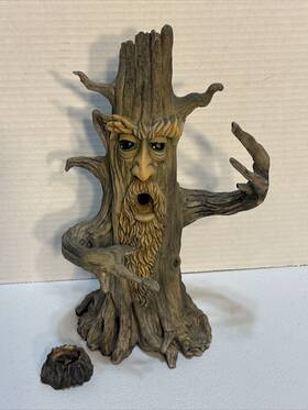 1459 Fantasy Gifts Wise Owl Scent Tree Incense Burner Candle Holder Includes Resin Disc For Smoke