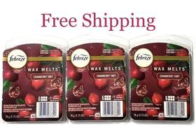 Febreze 030772033890 Lot Of 3 6 Wax Melts Cranberry Tart Limited Edition Home Fragrance