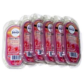 Febreze 030772113950 6 Pack Wax Melts Romance And Desire Pink Rose Petals Champagne Spiritz