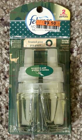 Febreze 037000870104 Febreeze Noticeable Oil Refill Frosted Pine Limited Edition - 1 Pack .87 Oz Rare