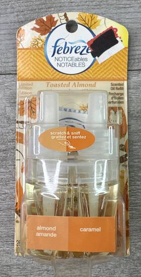 Febreze 037000899006 Febreeze Noticeables Scented Oil Refill Inch Toasted Almond Air Freshner Limited