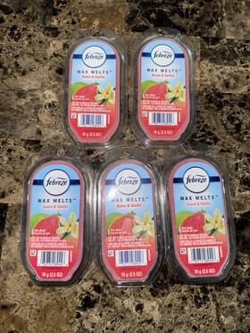 90428741 Febreze Guava Vanilla Wax Melts 5pack Cubes Limited Edition
