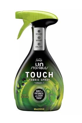 91707986 Febreze Unstoppables Touch Fabric Spray Paradise Mist 800ml 27oz New