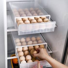 Fiiman 718774577474 30 Grid Drawer Type Egg Holder For Refrigerator Bpa Free Household Fresh