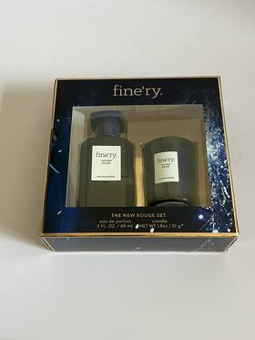 94644148 Finery. Fine Ry The New Rouge Gift Set Eau De Parfum 2 Fl Oz Scented Candle 1.8