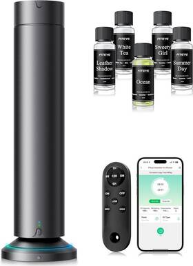 Fiteye 850077067099 Waterless Scent Diffuser Kit Include 5x20ml Essential Oils Oil Dif
