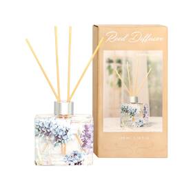 D237 Flavcharm Reed Diffuser Lavender Scent 3.38floz With Sticks Home Fragrance Blue Hydrang