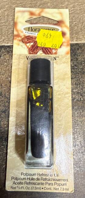 Florasense 721366111499 Potpourri Refreshing Oil Essence Vanilla Pecan 1/4 Oz 7.3ml