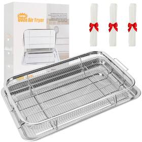 Ks001 Foedo Air Fryer Basket For Oven 15.5 Inch X 11.6 Tray And Pan With 100 Pcs P