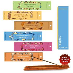 Folkulture 904412419318 Incense Sticks With Holder For Gift Set Of 6 120 Organic Non Toxic
