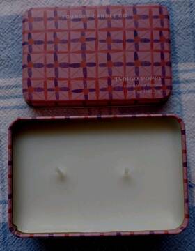 Tfsp0502 Foundry Candle Co Poppy Indigo 2 Wick Soy Blend Tin Box New Light Us 5 Oz