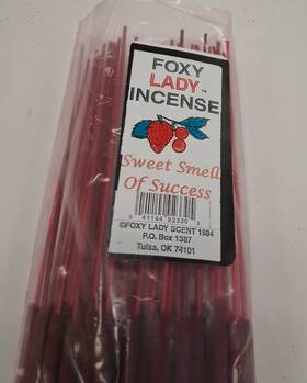 Foxy Lady 041144923305 Double Strength 19 Inch Incense Sweet Smell Of Success 25 Sticks 3 Hours