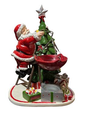 Jwh138 Fragrant Creations By Marex - Tree Santa Tea Candle Fragrance Warmer 12 Inch