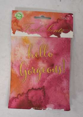 Fresh Scents 671770015114 Lot Of 3 Hello Gorgeous Smelling Packets Soothing Scent 3.9oz Bags
