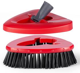 Funcee 895198916983 Scrub Brush With Refill Base Spin Mop Head Scrubber Replacement Co... Fast Ship