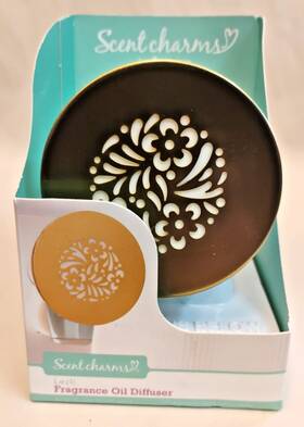 Fusion 16064 Scent Charms By Lezli Fragrance Oil Diffuser Wall Plug-in Gold Nib