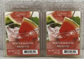 Fusion 877991048140 Wax Melts Inch Watermelon Mojito Highly Scented 2 Packs Of 2.5 Oz Each