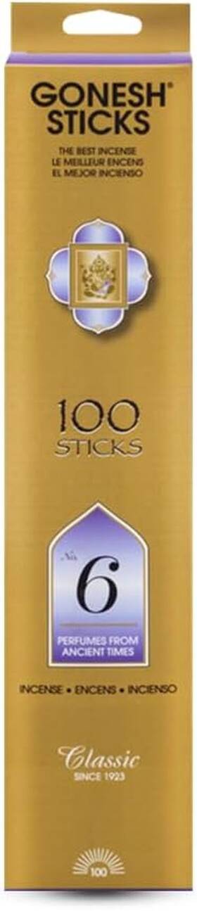 Go6100 Genieco Inc Gonesh - Classic Collection Non-toxic 10 Inch Slow Burn Wood And Spice Aromatic Stic