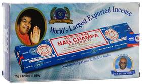 Ii100nc Geofossils Satya Sai Baba Nag Champa Agarbatti Pack Of 12 Incense Sticks Boxes 15gms Eac