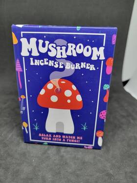 Gr452186 Gift Republic Ceramic Incense Burner Mushroom Novelty Sandalwood Fragrance