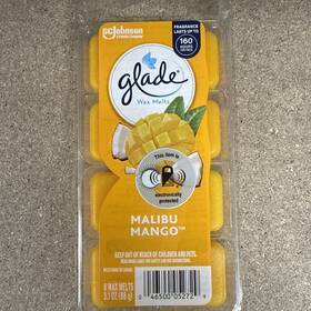 Glade 046500052729 Wax Melts Malibu Mango 8ct 3pk Total 24 Cubes
