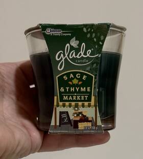 Glade 046500755088 Sage And Thyme Market Candle 3.8 Oz. Discontinued Scent New