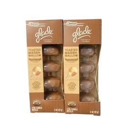L255b Glade New Scented Oil Candle Refills Toasted Marshmallow 2 Packs 8 Total