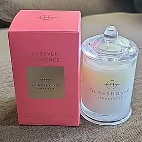 250490 Glasshouse Triple Scented Soy Candle - Forever Florence Wild Peonies And Lily