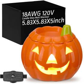 Jei-glooglitter-1047 Glooglitter Christmas Wax Melter Winter Pumpkin Candle Melt Electric Cube
