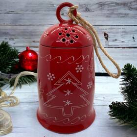 83614 Gold Canyon Scent Pod Warmer Red Christmas Cowbell Design With Adapter No