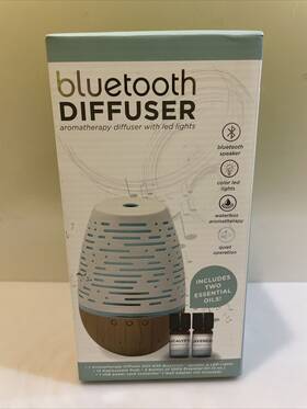 Goldessence 848496057036 Diffuser Aromatherapy Waterless Bluetooth Speaker Led Light New